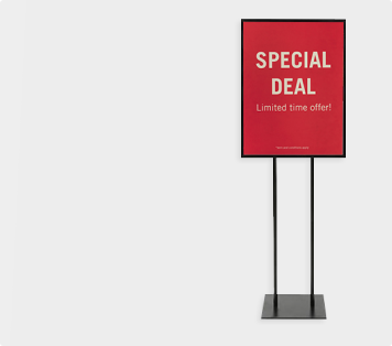 standing poster displays