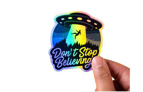 how to print holographic stickers