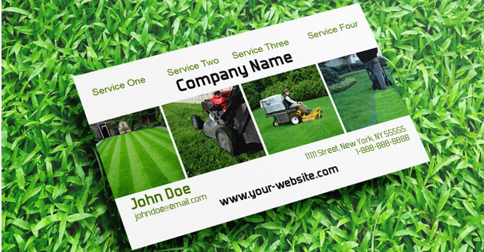 landscaping business cards ideas