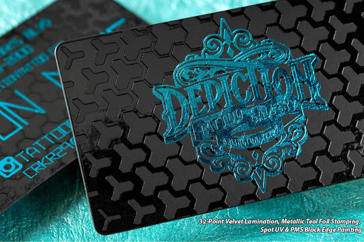 how to make embossed business cards