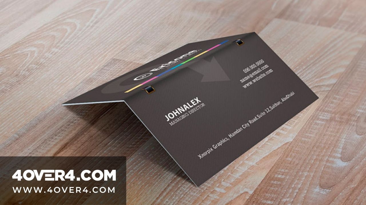 Stunning Folded Business Card to Maximize Your Business Image