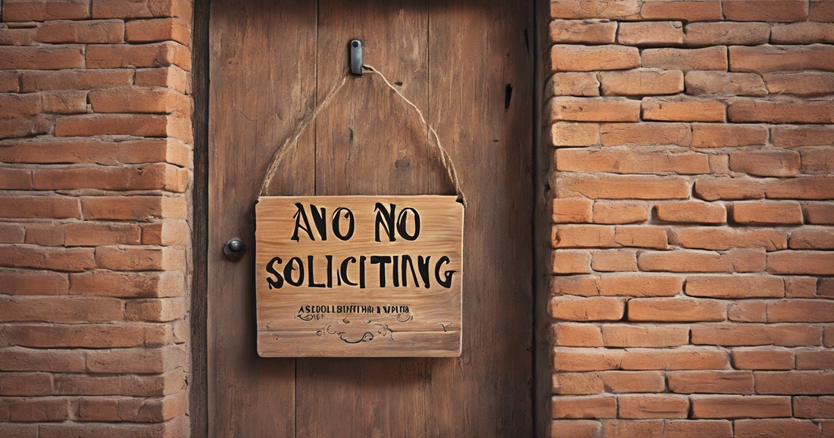 the guide to no soliciting signs and no soliciting meaning