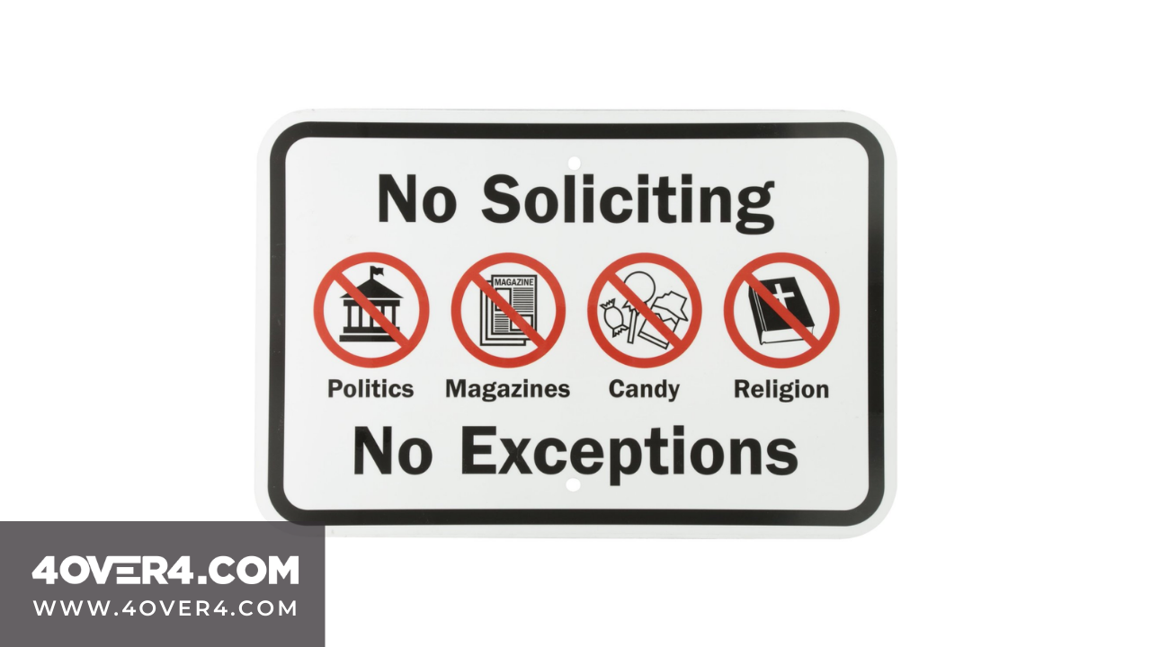 The Guide to No Soliciting Signs: How to stop door-to-door solicitors