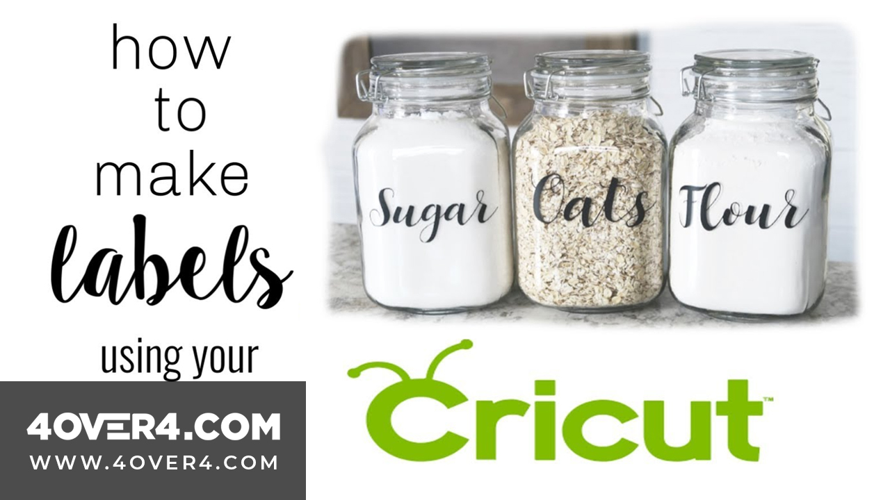 How to Make Unique Jar Labels With CRICUT | Pantry Labels