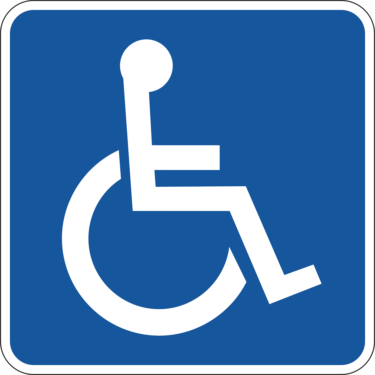 People with disabilities parking sign