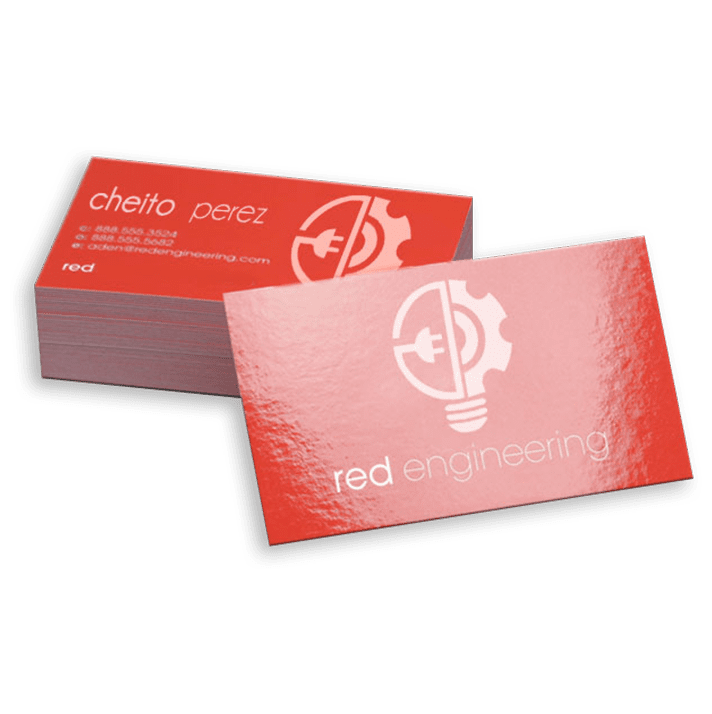 Gloss Laminated Business Cards Custom Design