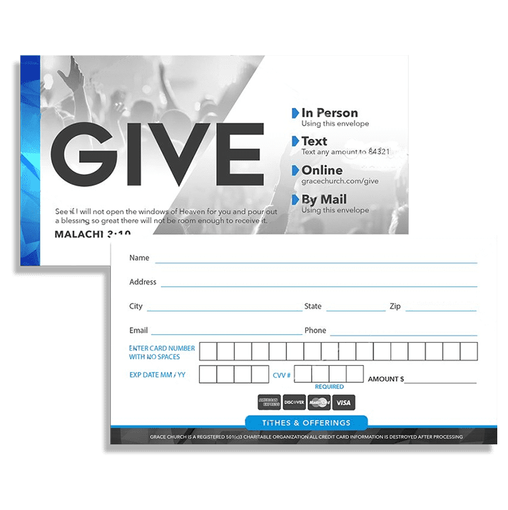 Custom Offering Envelopes Printing