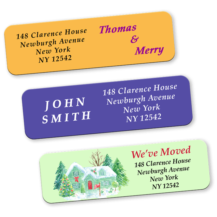 Roll Address Labels Printing Custom Design