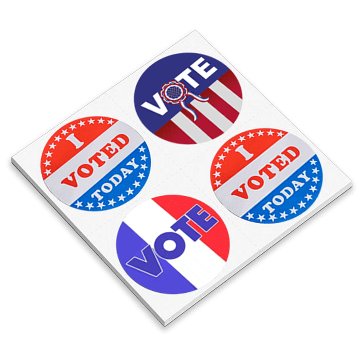 Custom Roll Campaign and Political Stickers