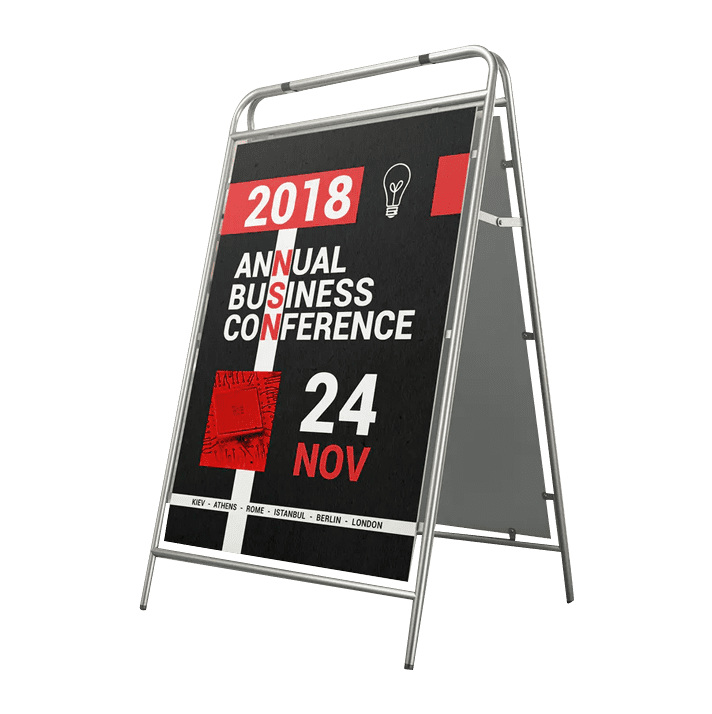 Metal Rod A Frames Sign Printing