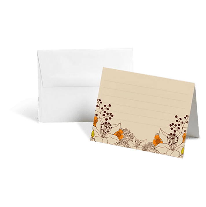 Personalized Folded Note Cards