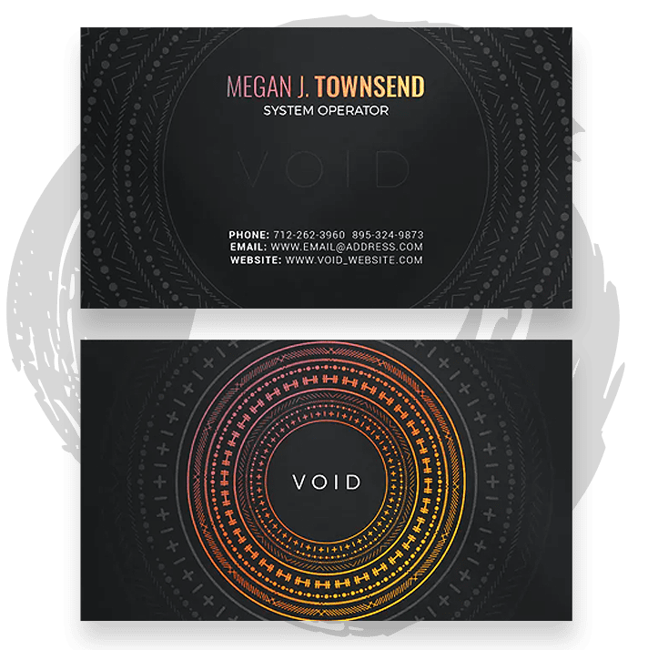 Black Business Cards Printing - Custom Design