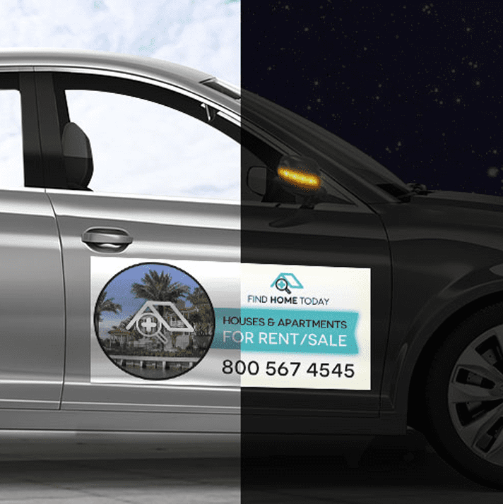 Reflective Magnets - Reflective Car Magnets
