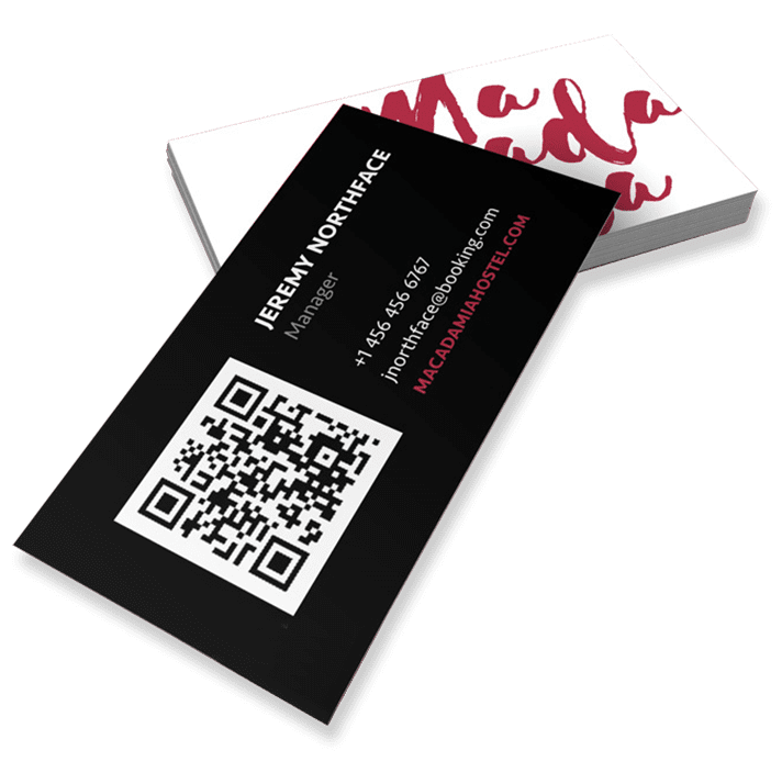 Print Business Cards With Qr Code 0350