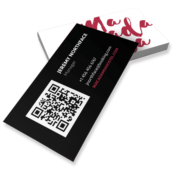 Print Business Cards with QR Code