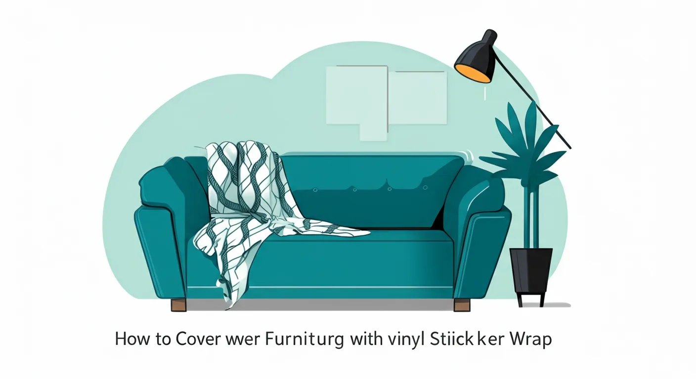 How to Cover Furniture with Stunning Vinyl Sticker Wrap