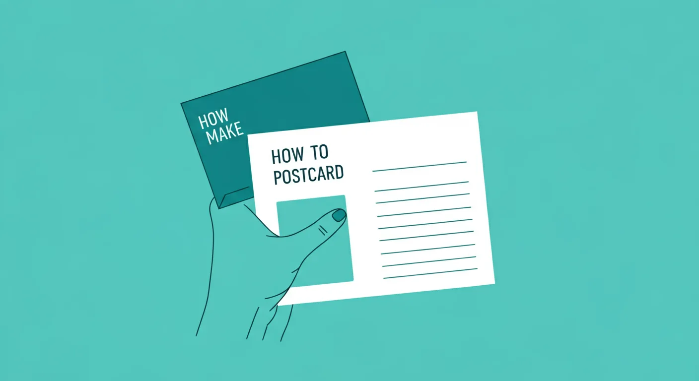 How to make postcards