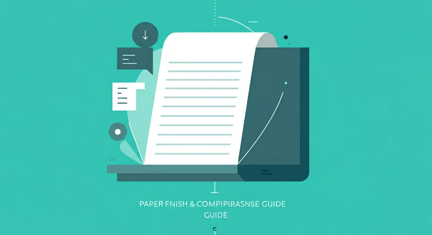 Paper Finish Comparison Guide | 4OVER4