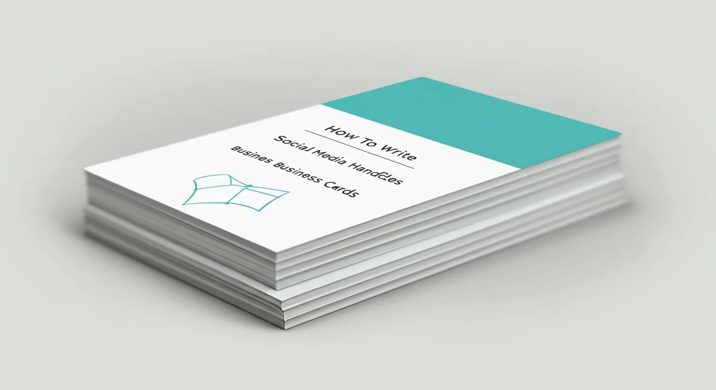 How to Write Social Media Handles on Business Cards