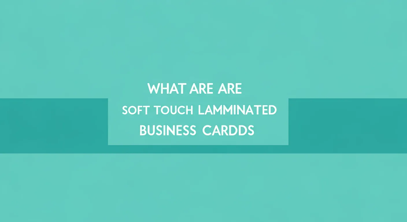 Soft Touch Laminated Cards: Feel, Finish & Function