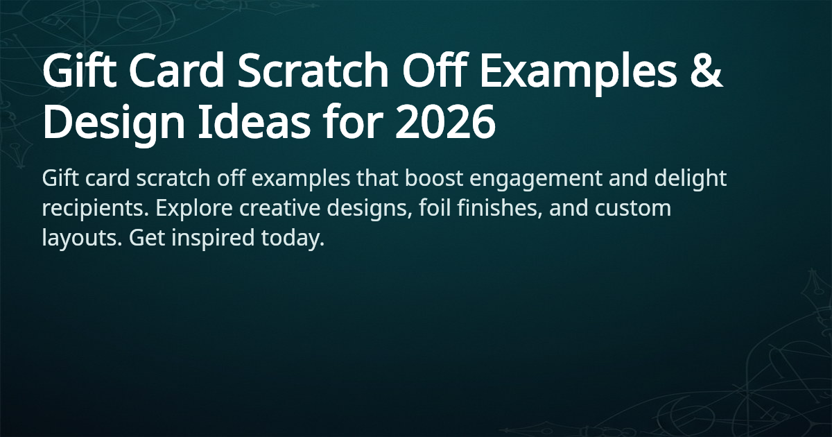 Email Scratch Off Examples Gift Card Scratch Off Examples & Ideas | 4OVER4.COM