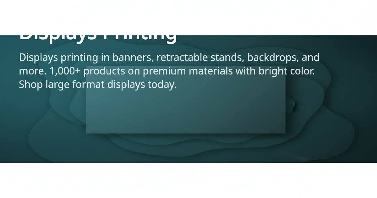 Displays Printing, Large Format Trade Show Gear | 4OVER4.COM