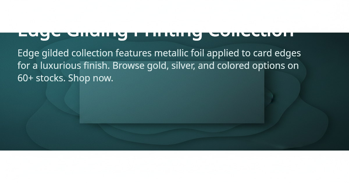 Edge Gilding Printing, Metallic Foil Edges | 4OVER4.COM