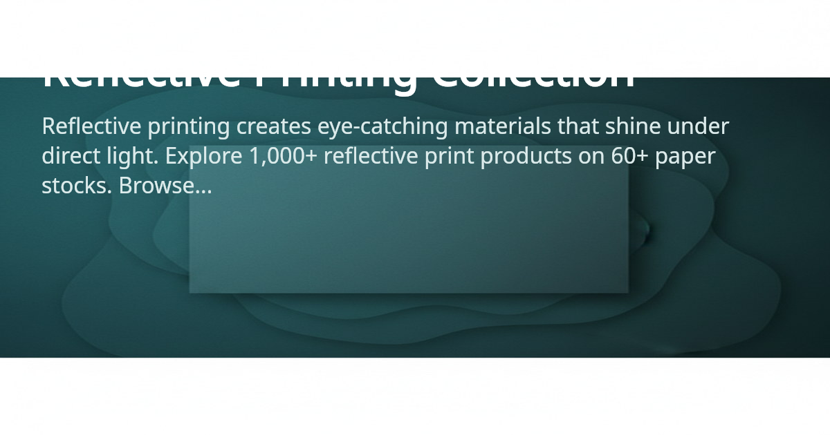 Reflective Printing - Light-Catching Signs & Vinyl | 4OVER4
