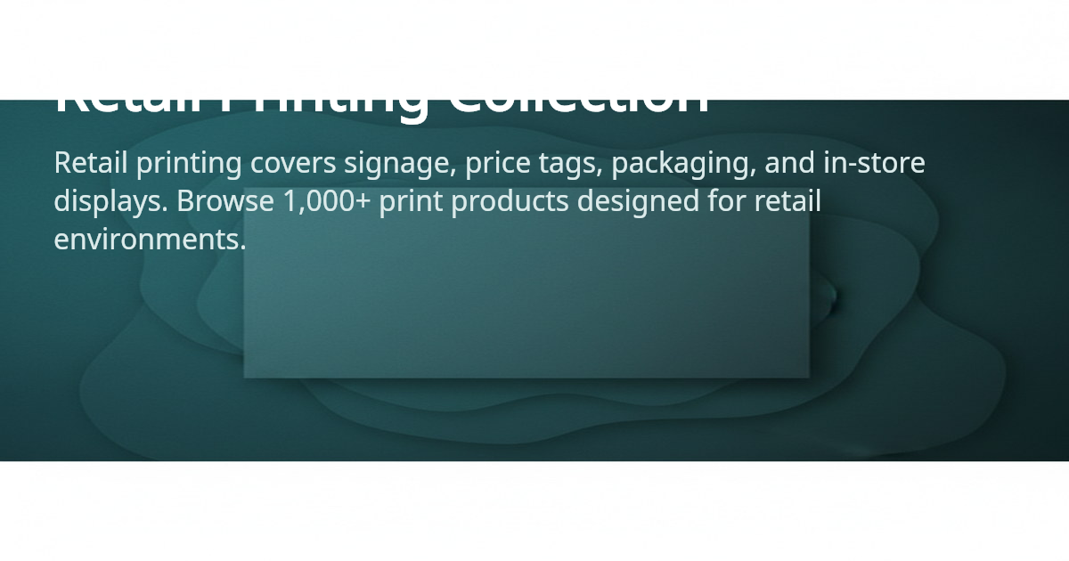 Retail Printing - Signs, Hang Tags & Displays | 4OVER4.COM
