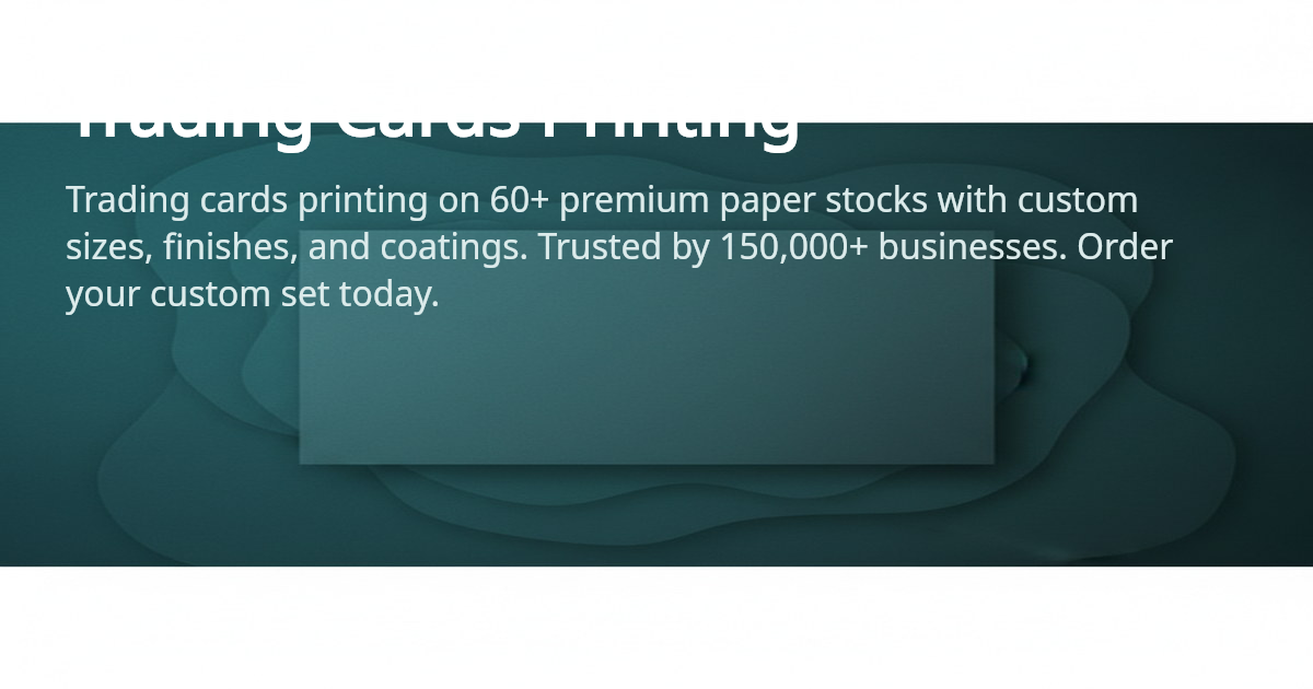 Trading Card Print Process Trading Cards Printing - Custom Finishes | 4OVER4