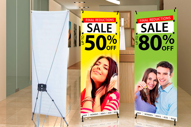 Banner Stand Single Sided 24" x 96" 