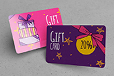 plastic gift cards
