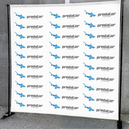 Step and Repeat Stand with Banner