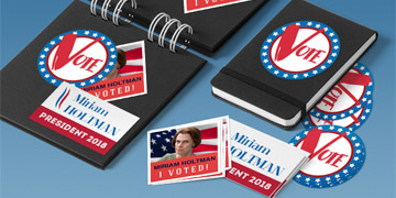 premium campaign and political stickers
