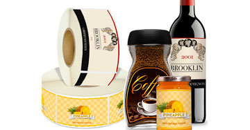 roll packaging labels