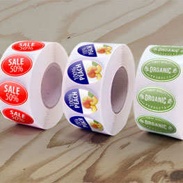 Roll Oval Labels