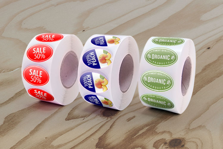 Irish Cream Flavor Store Food 2" Oval Labels Stickers NEW 500 ea per roll 