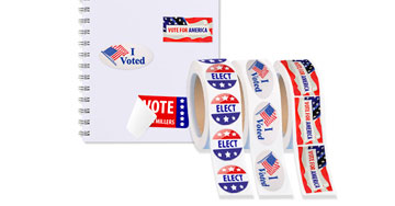 roll campaign and political stickers