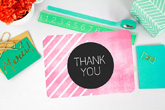 flat thank you cards
