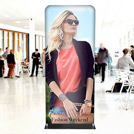Straight Tube Fabric Banner Stand