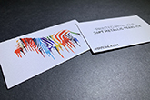 ultra thick metallic pearl business cards