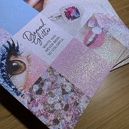 diamond glitter postcards