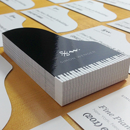 Gloss Laminated Die-Cut Business Cards