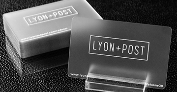 30mil frosted plastic cards