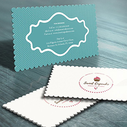 DIE CUT ANY SHAPE BUSINESS CARDS