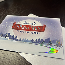 raised holographic greeting cards