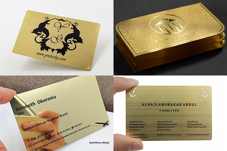 Manufacturers Customize Cut Out Metal Business Card Blanks Cards With  Different Finishing