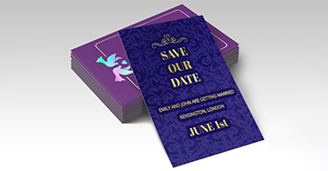 dual raised invitations