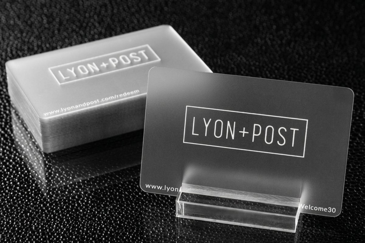 30mil Frosted Plastic Cards