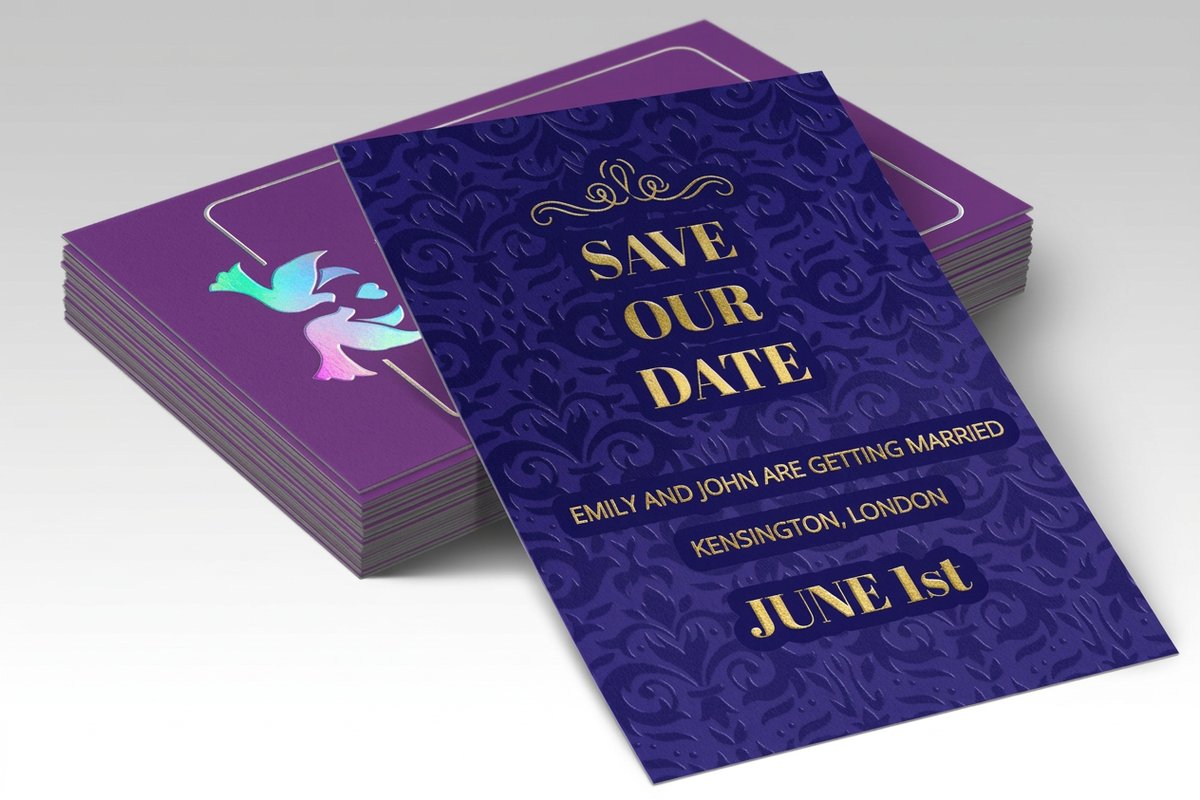 Dual Raised Invitations